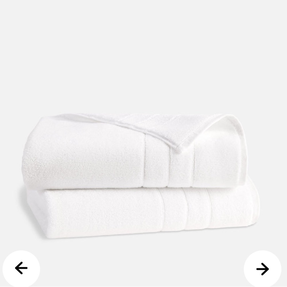 NWOT Brooklinen Super Plush Turkish Cotton Bath Sheets in Ivory